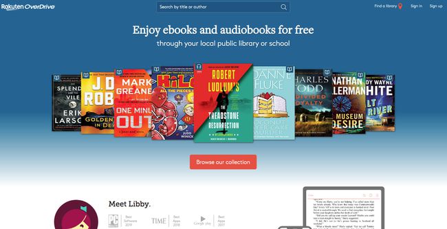 공공 도서관에서 무료 Nook 책을 얻기 위한 OneDrive 서비스의 스크린샷