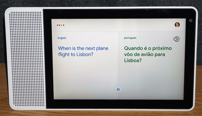 Lenovo Google Smart Display – tõlgirežiim