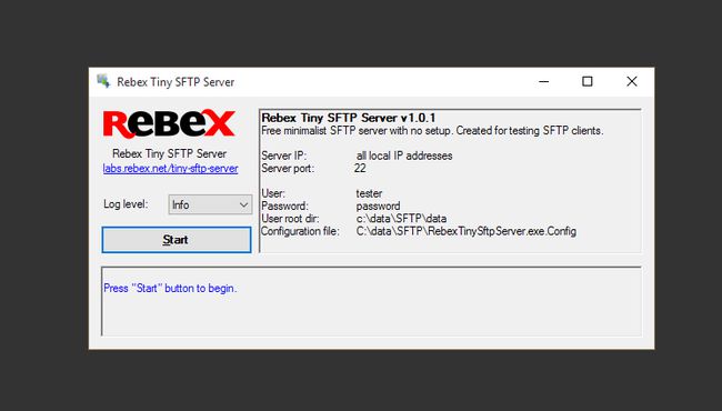 Rebex Tiny FTP strežnik