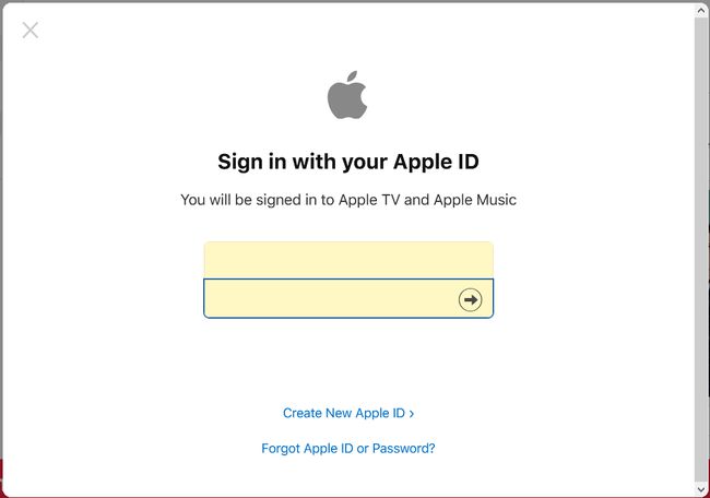 ลงชื่อเข้าใช้ด้วย Apple ID และรหัสผ่านของคุณ