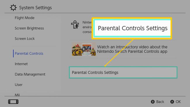 ตัวเลือกการตั้งค่าการควบคุมโดยผู้ปกครองของ Nintendo Switch