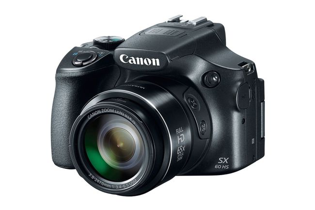 Canon SX60 HS - это камера с фиксированным объективом и большим зум-объективом.