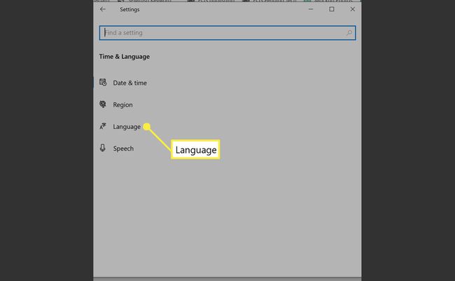 התקנת שפה ב-Windows 10.
