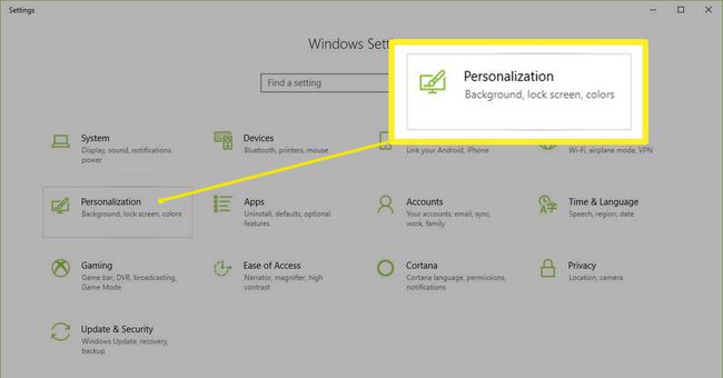 Personalizace nastavení Windows