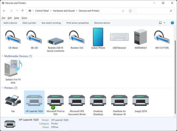 Tiskárny ve Windows 11