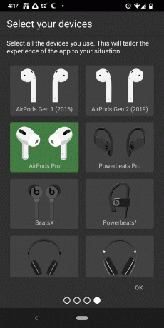 AirPods Pro evidențiate în setările AirBattery.