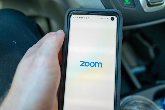 Zoom stænkskærm på mobiltelefon