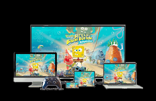 デスクトップ、タブレット、モバイルでのAmazonLunaとSpongeBobのビデオゲーム