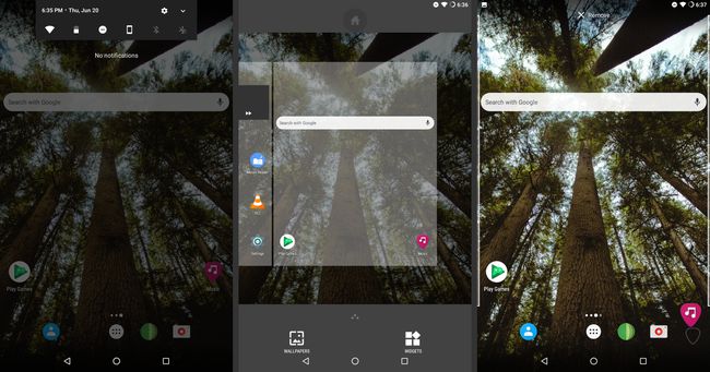 Android-meldingenlade, widgets en zoeken