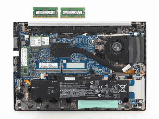 EliteBook 800 G5 interjers ar RAM sānos